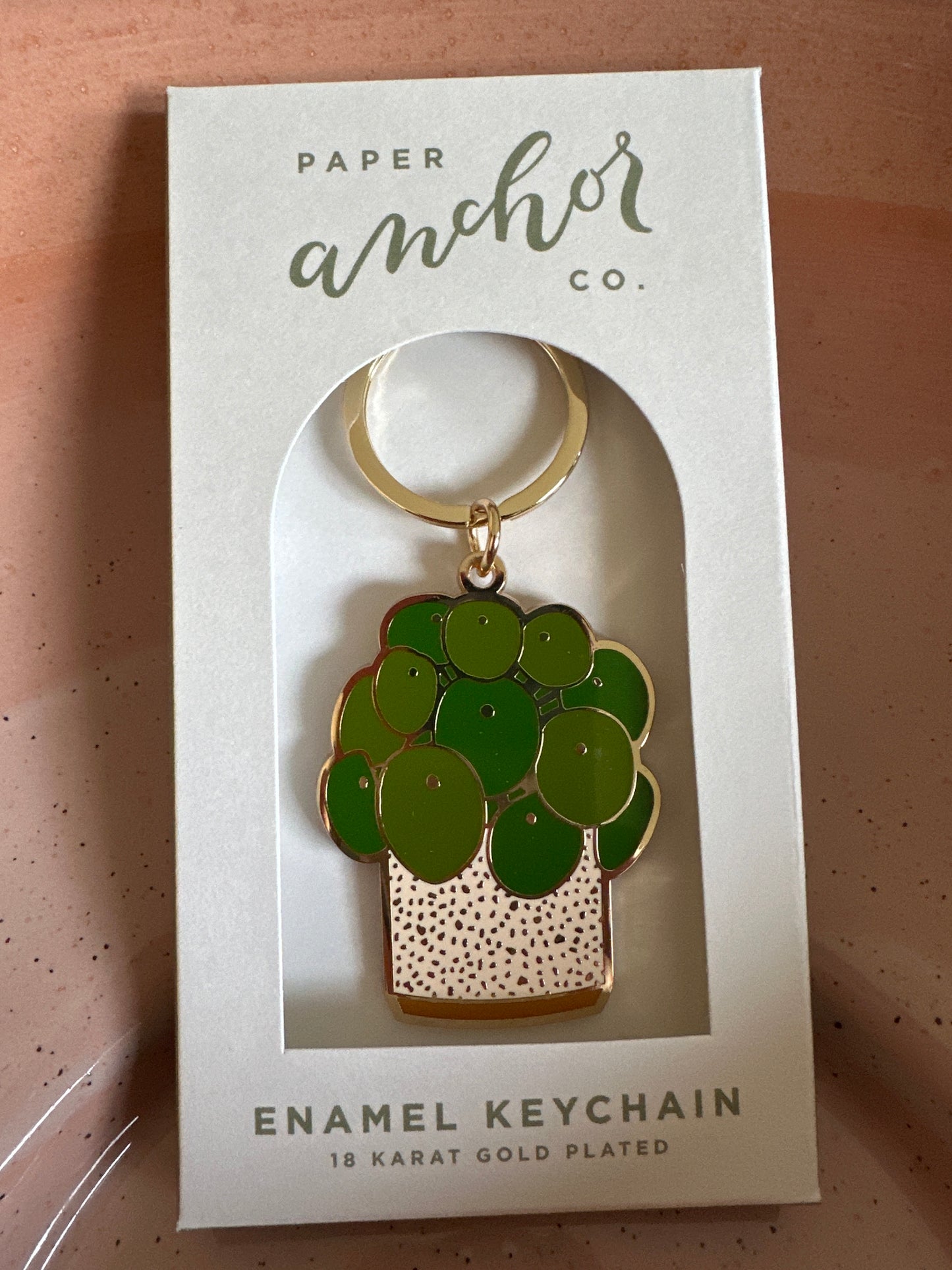 Pilea Keychain