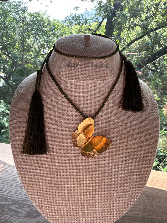 PQ Collar Mariposa Monarca