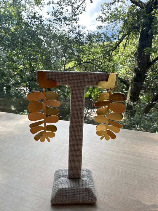 PQ Aretes Hojas Organicas